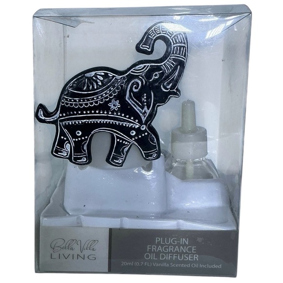 Bella Villa Living Elephant Fragrance Oil Diffuser Black and White - Picture 9 of 15